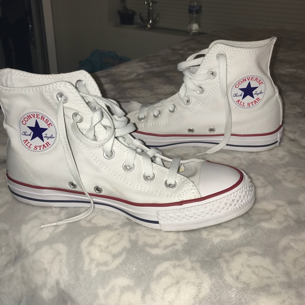 High top white Converse ON HOLD UNTIL WEDNESDAY
